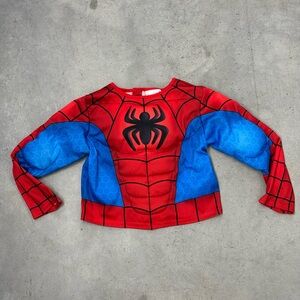 Spider-Man Costume Style Long Sleeve Top Size 3–4T